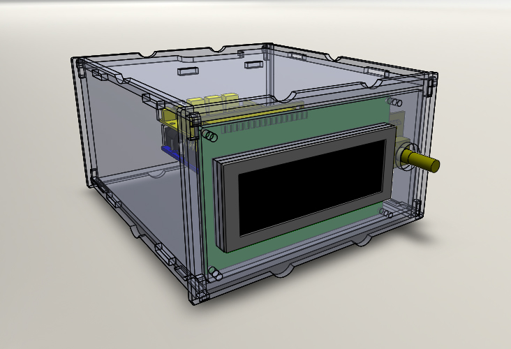 Front perspective view of the BrewPi Case