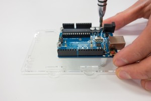 Mounting the Arduino to the back plate