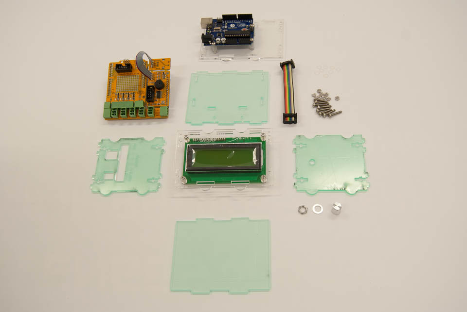 Arduino case parts and the stuff that goes inside!