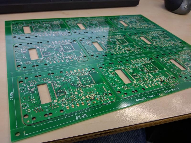 BrewPi Spark V3 bare PCB panel