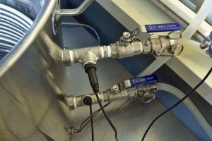 Temperature sensors on coil
